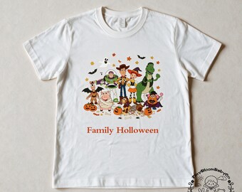 Toy Story Family Halloween Shirt Custom Text Available  Halloween Matching Family Tee Halloween Costume Pumpkin Ghost Fall Outfit Gift