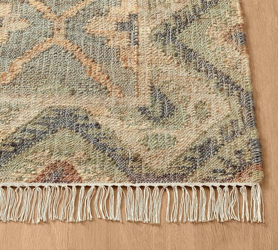 Flat Weave Rugs Geometric Area Rug Boho Decor Hand Woven Rug Custom Rug Natural Jute Rug Muted Sage Green Rug Runner Rug Handcrafted Rugs