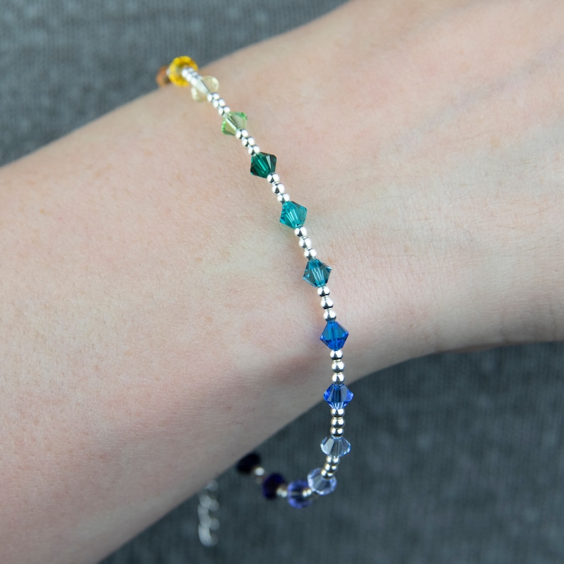 Silver rainbow bracelet Clearance