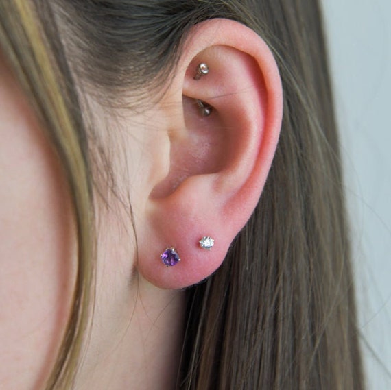 Birthstone earrings for february deals