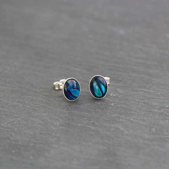 Sterling Silver Paua Shell Earrings Silver Shell Earrings | Etsy Sterling Silver Paua Shell Earrings Silver Shell Earrings | Etsy
