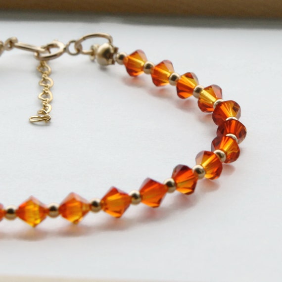 Swarovski Crystal Bracelet Swarovski Fire Bracelet Swarovski Bridesmaids Bracelet Dainty Crystal Bracelet Swarovski Blend Bracelet Etsy Canada