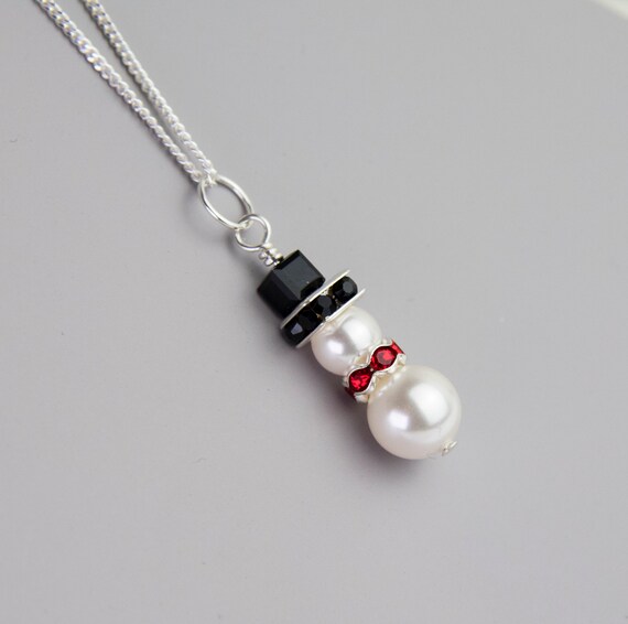 Swarovski snowman necklace sale