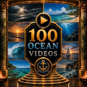 100 Ocean Videos | Vertical Reels Bundle | TikTok, Instagram & YouTube Shorts