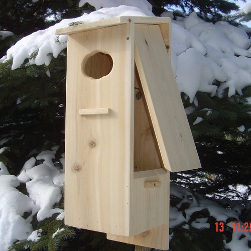 Wood Duck Nesting Box Cedar Split Door Etsy