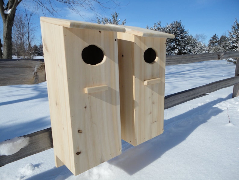 Two Pack Wood Duck Nest Boxes Cedar Full Door. Etsy