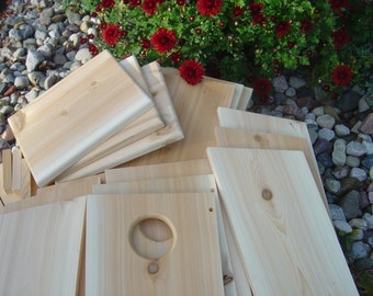 Three Screech Owl / Kestrel nesting box Kits