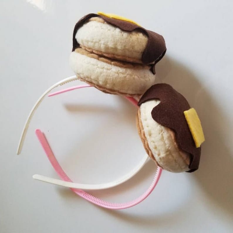 Pancake Headband Felt Plush Hair Accessory Double Stack Option Etsy