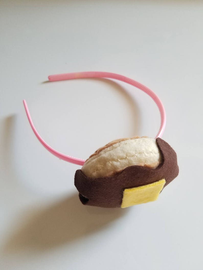 Pancake Headband Felt Plush Hair Accessory Double Stack Option Etsy