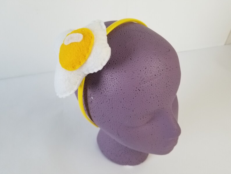 Sunny Side Up Egg Headband Felt Plush Accessory image 3