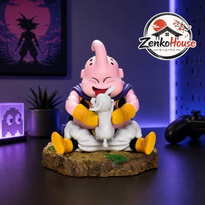 Majin Buu Figure Dragon Ball Z Anime Statue Cute DBZ Character Desk Decor Manga Collectible Display Ornament Gift Idea Anime Lover Gift