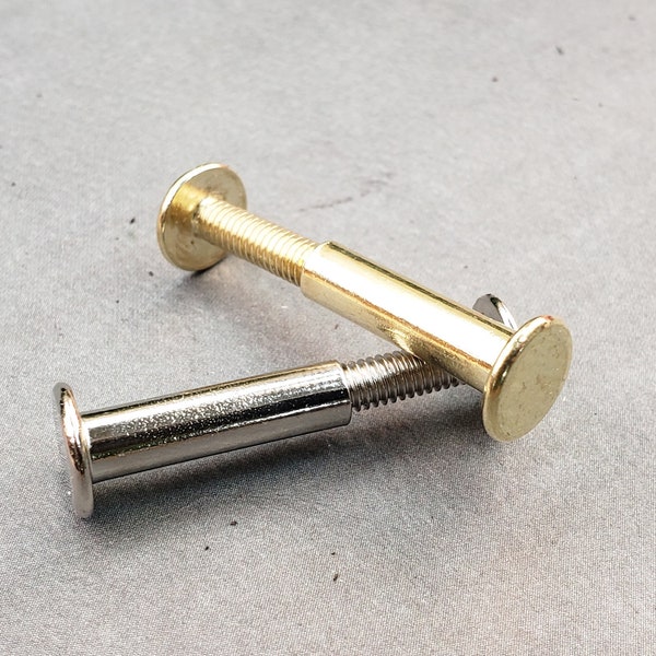 Chicago Screw Bolt Hardware for Drawer Pulls and Handles, silver and gold, fits 3/4"-1-1/4" furniture