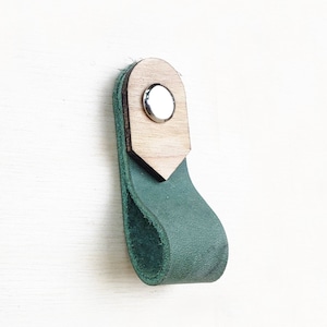 wood drawer pulls leather drawer pulls west coast modern boho drawer handles cabinet pulls knobs Leather furniture handles Scandi MCM