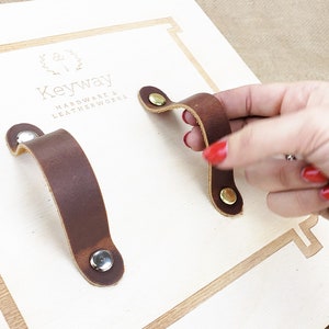 leather drawer handle tan Leather drawer pulls leather knobs, leather pull handles, leather cabinet pulls nursery decor boho dresser handles