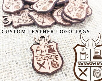 leather brand tags, leather tags with logo, handmade sew on leather business brand tags, clothing label, personalized bag tags, branding