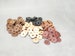 Leather Washers Round Circle Circular Leather Buttons Leather Craft Interfacing 