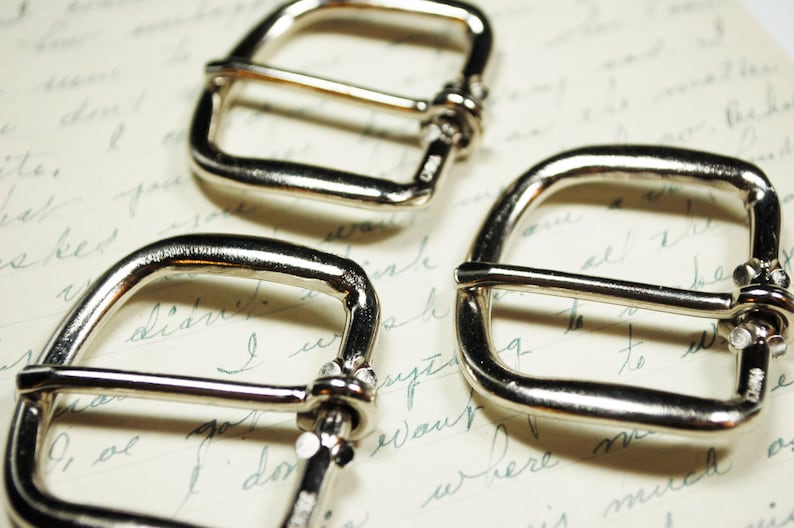 3 Silver Belt Buckles Belt Making Supplies 1.25 Etsy