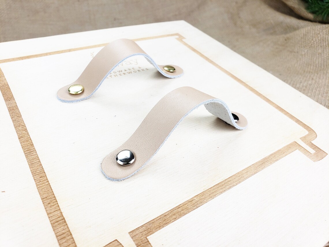 Leather handles drawer pulls ikea dresser neutral furniture Etsy