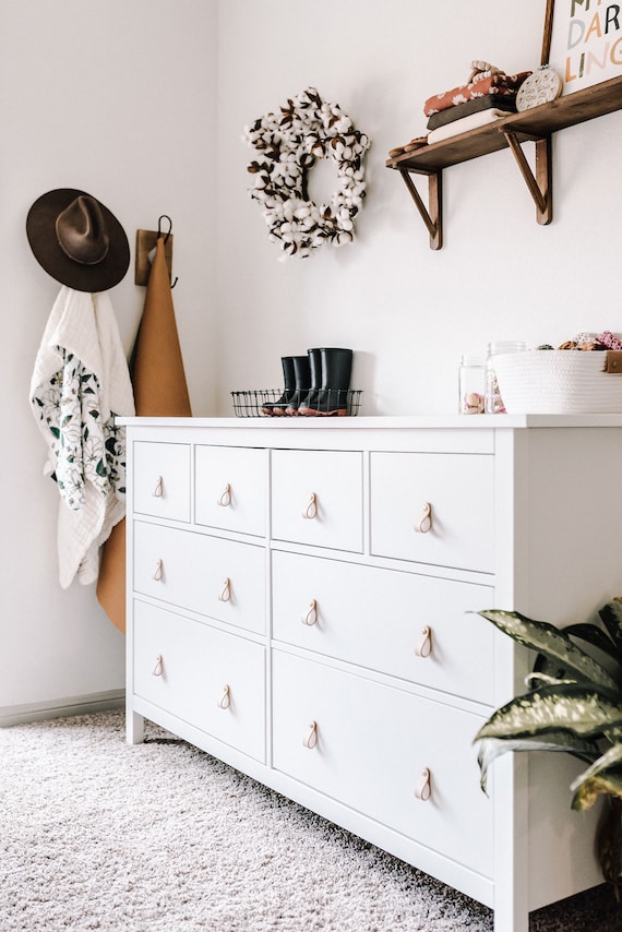 Tiradores de cuero, tiradores de muebles modernos, tiradores de cuero de  madera, perillas de cuero para cuarto de niños, herrajes para cajones,  puertas modernas scandi boho -  España