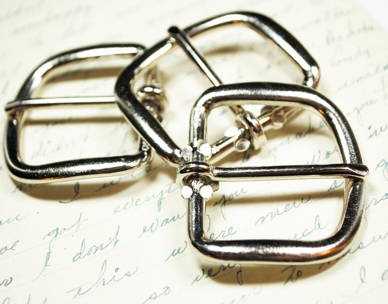 3 Silver Belt Buckles Belt Making Supplies 1.25 Etsy