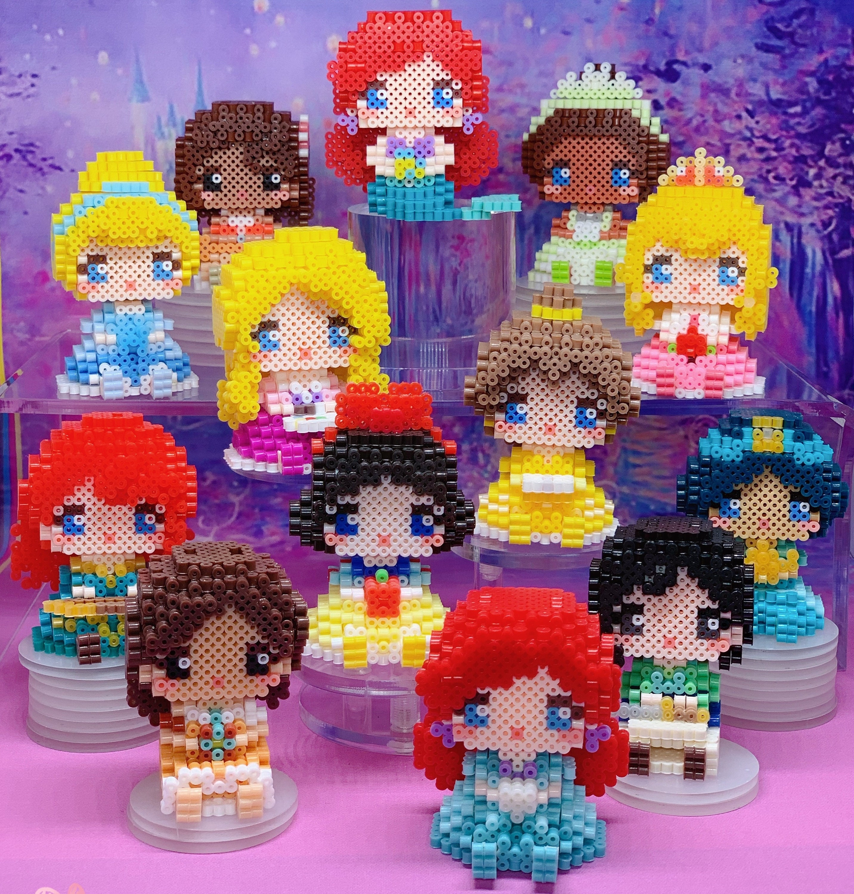 Disney Princess Rapunzel Perler Bead Perler Bead Art Perler Beads ...