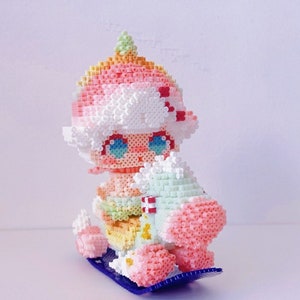 Instant Download! 3D Perler Beads Pattern Boy Rocking Unicorn!