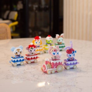 3D Perler Beads Pattern Tutorial Duffy & Friends Train Set!