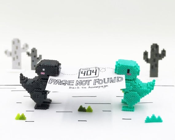 Instant Download! 3D Perler Bead Tutorial Pattern Dinosaur