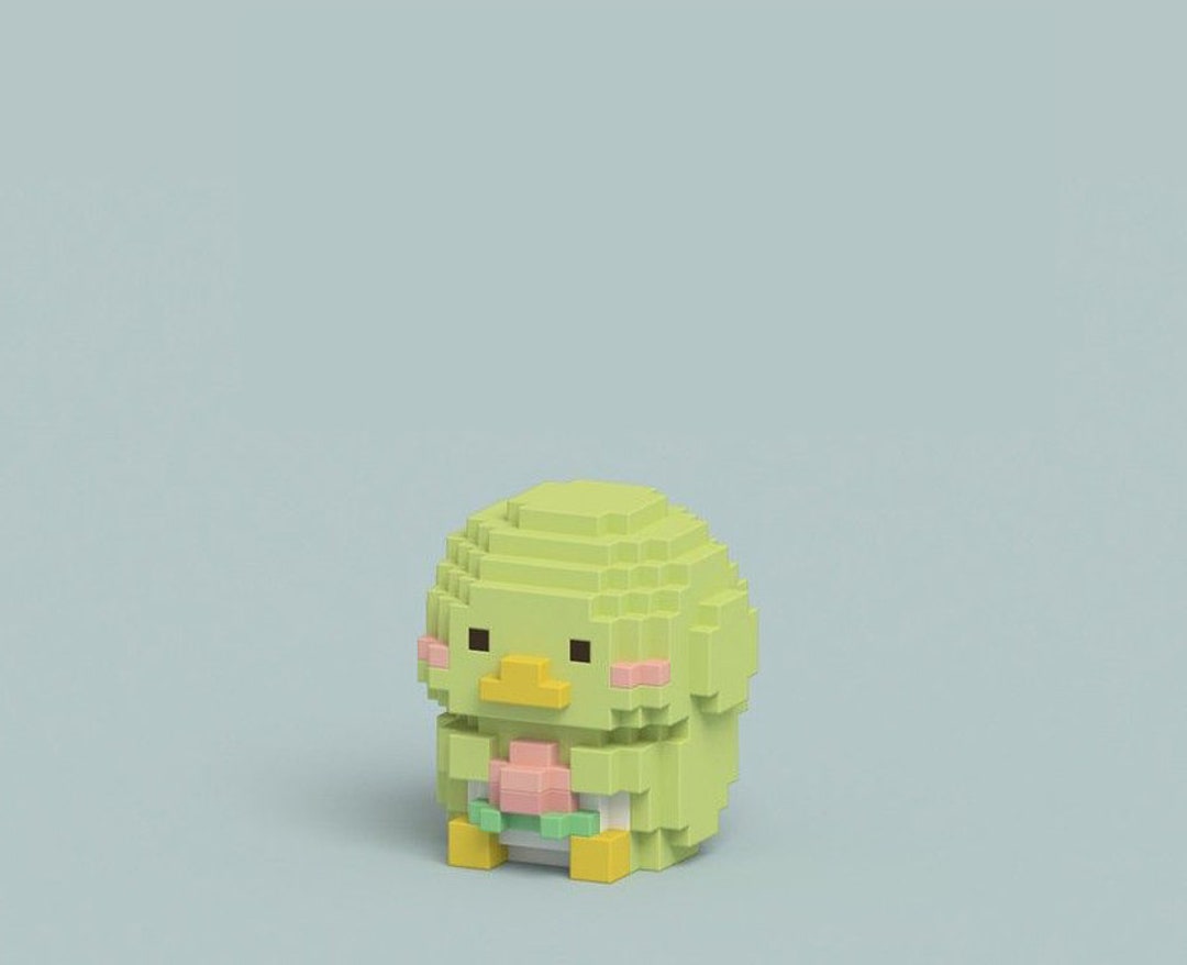 Instant Download! 3D Perler Bead Pattern Tutorial Frog Holding Flower ...