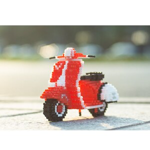 Instant Download! 3D Perler Bead Pattern Vespa Scooter