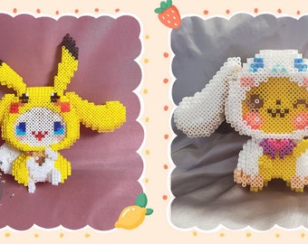 3D Perler Perlenmuster Pikachu Cinnamon Hund