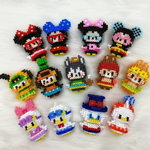 3D Perler Bead Tutorial Pattern Mickey Mouse & Friends Pool Party