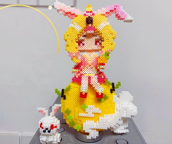 Instant Download! 3D Perler Digital Bead Pattern Moon Rabbiit With