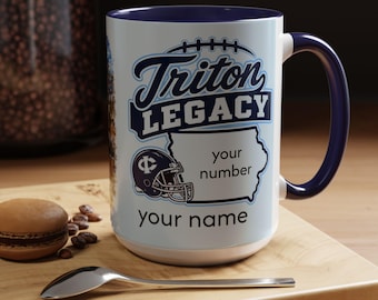 Iowa Central Triton Football Legacy Mug | Personalized Gift (15oz)