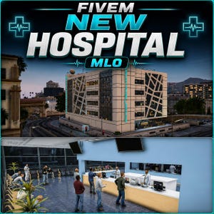 Fivem New Hospital Mlo, Rockford Medical Center, ESX QBCore Qbox Standalone