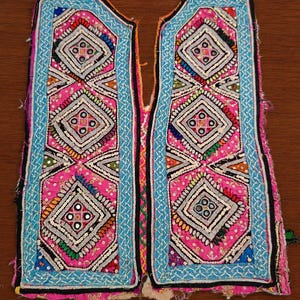 Naszywki i aplikacje na sukienki afgańskie, ręcznie haftowane lustrzane wzory, vintage'owy naszywka z jarzmem banjara, styl boho