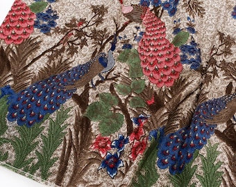 Indonesian Batik sarong fabric/wrap/diy batik wall art cotton poly printed javanese pair of peacock mythology tapestry home decor oriental