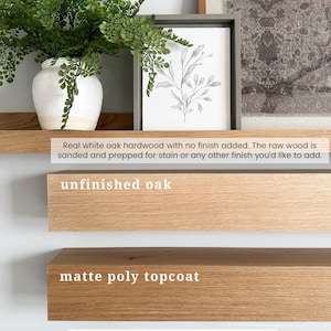 Custom White Oak Mantel - clean, consistent grain & color - built to your dimensions - easy install image 4