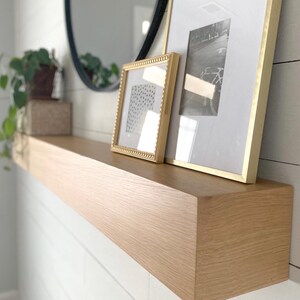 Custom White Oak Mantel - clean, consistent grain & color - built to your dimensions - easy install image 10