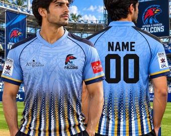 Personalized Antigua & Barbuda Falcons Cricket Jersey 2026 |  Gift for Men
