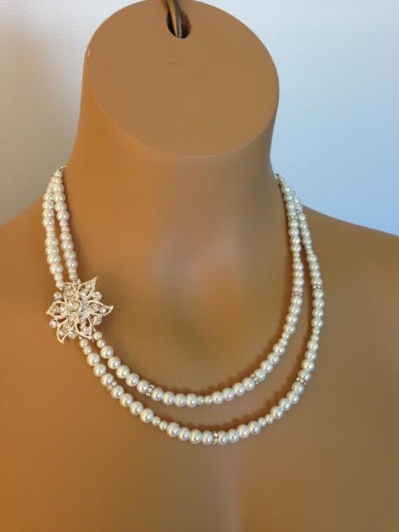 Bridal Necklace Wedding Necklace Country Wedding Bridesmaid Etsy