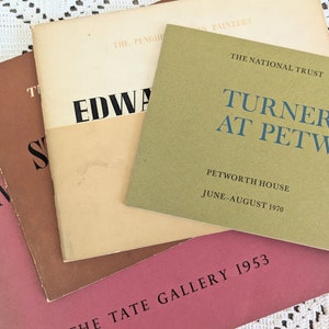 Set of x4 vintage artist books, 1945 -1970s Stanley Spencer, Turner, Edward Burra, Matthew Smith, X2 exhibition books, X2 Penguin books