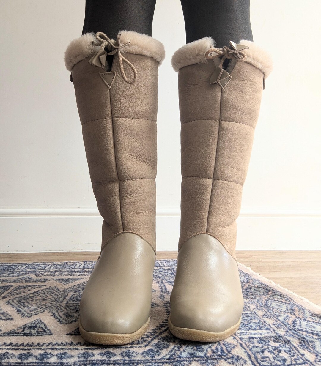 morlands sheepskin boots