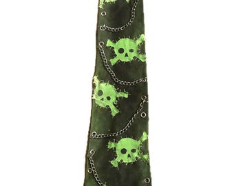Skull head tie