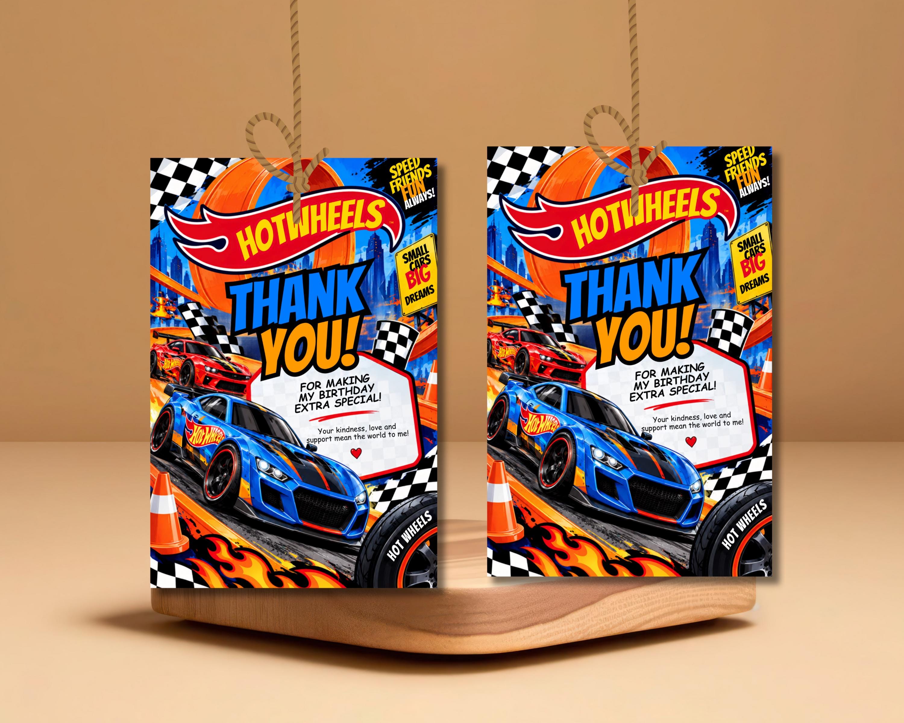 Personalized Hot Wheels Birthday Cards - Etsy