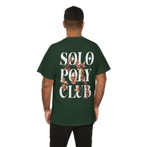 Solo Poly Club-tröja | Solopoly Polyamory | T-shirt med grafisk design