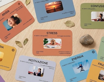 Carte delle Emozioni Stampabili PDF | Flashcard Regolazione Emotiva | Carte Consapevolezza per Ansia e Stress ADHD | PagliaLab