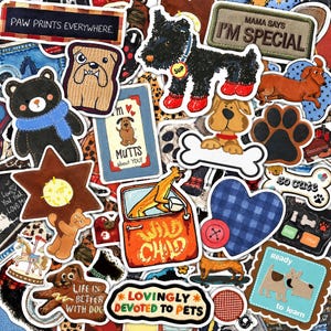 50PCS Vintage Animal Sticker Pack, Retro American Style Stickers, Cute Animal Collage Decals, Waterproof Stickers for Laptop, Journa