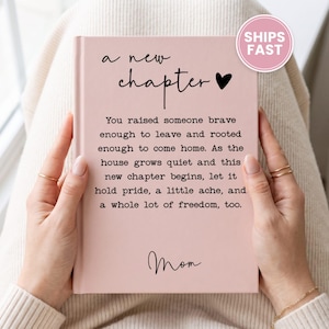 Empty Nest Journal for Mom, Personalized Off to College Keepsake, New Chapter Parent Milestone Gift