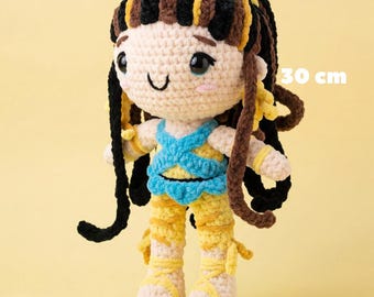 Crochet Cleo de Nile (G1) Amigurumi Plush Doll Handmade Monster High Inspired
